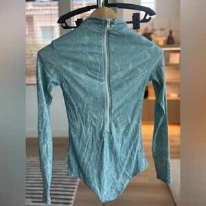 Acacia Swimwear Floral Blue Long Sleeve Top